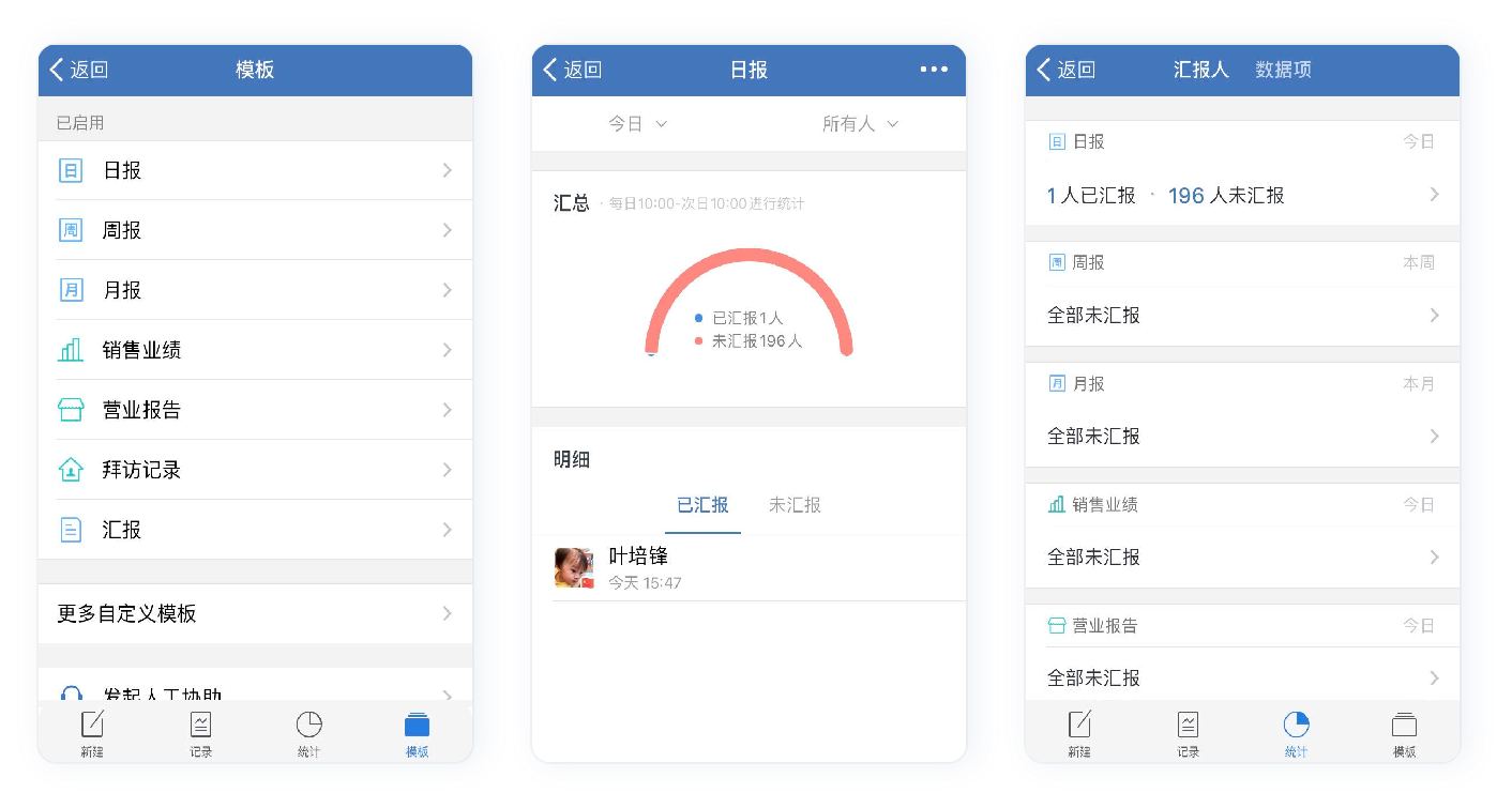 企业微信工作汇报