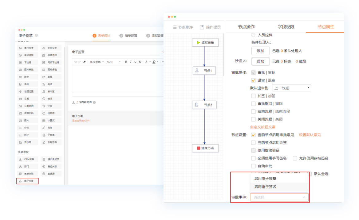 表单权限管理