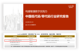 杏盛注册入选《中国低代码/零代码行业研究报告》