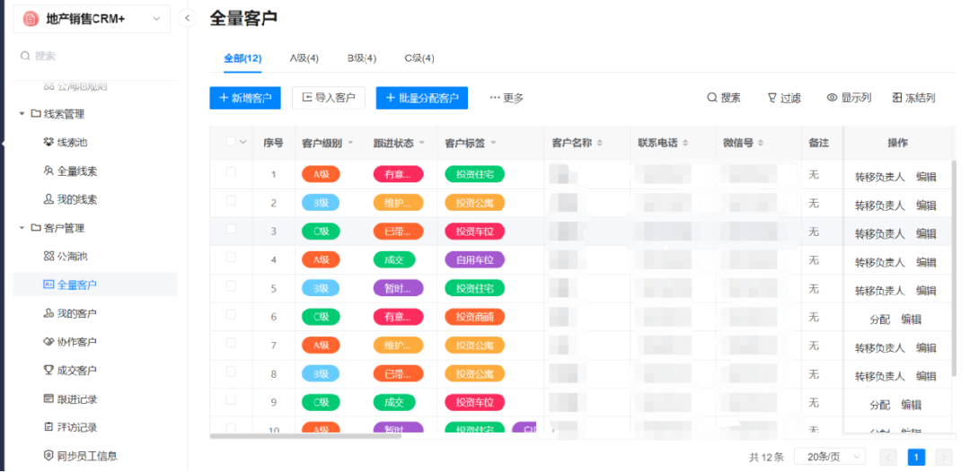 低代码CRM+实现地产中介业务全数字化流程